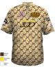 Keven Grid Chess Tan, Brown & Yellow Color Jersey Replica