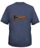 Hammer Indigo Gray Cotton T-Shirt with Color Logo - In Stock